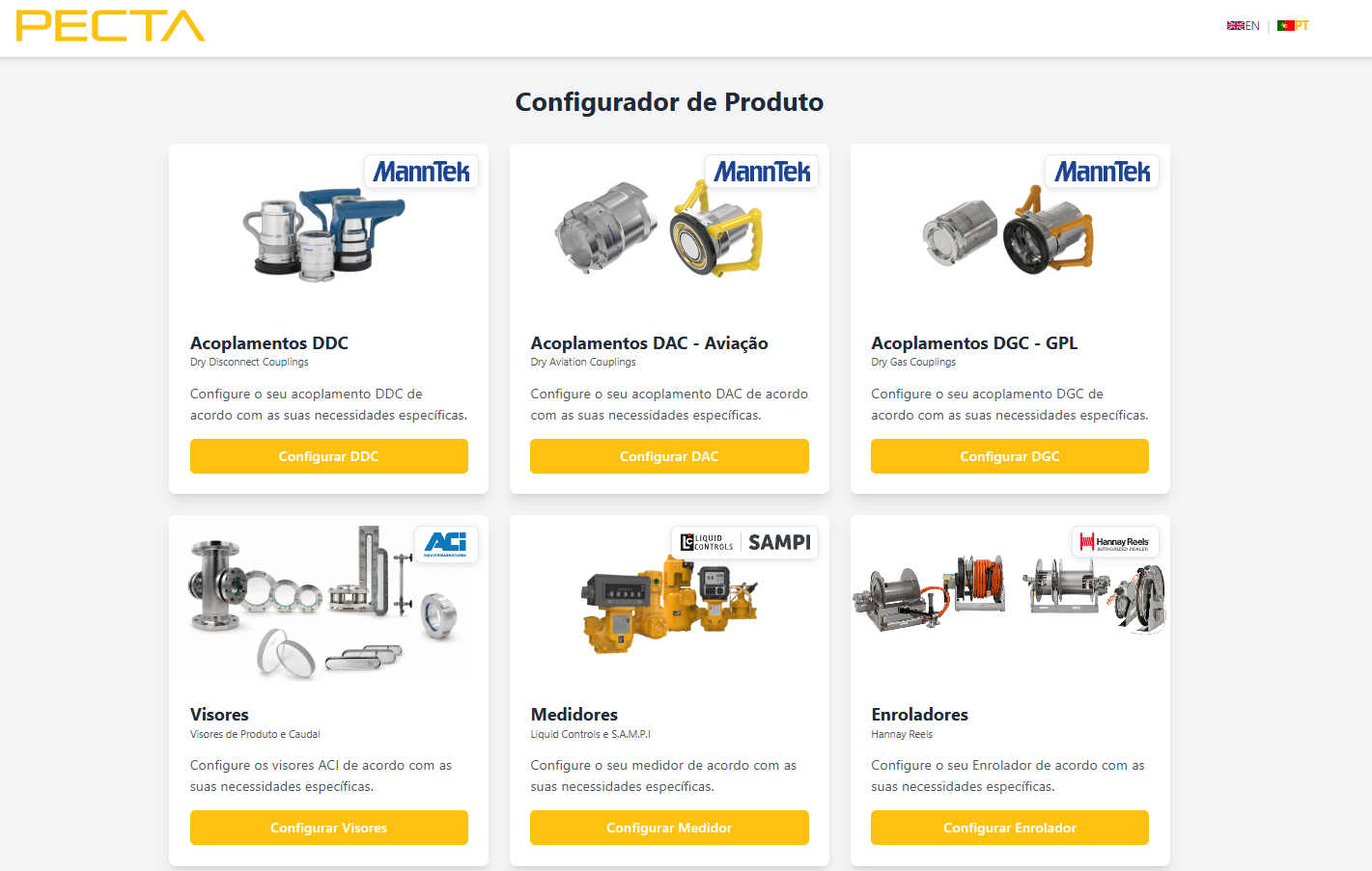 Website Configurador PECTA